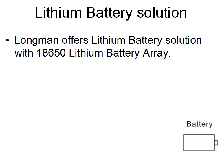 lithium battery powered lighting device