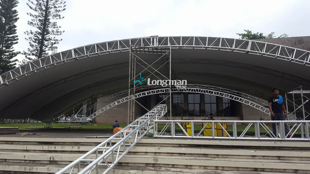 Philippine customer use aluminum stage truss for outdoor event 