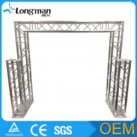 Complete 16.6ft Square Aluminum Double Truss Target Post Lighting System DJ Lights Extra 1.5m Uprigh