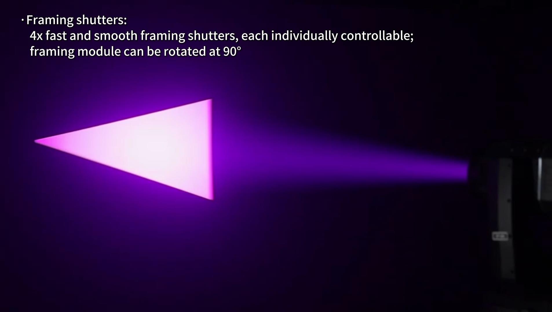 moving head light with framing shutter, moving head beam light with framing system, Intelligent Moving Head with Gobo Cutting, Framing Moving Head Light