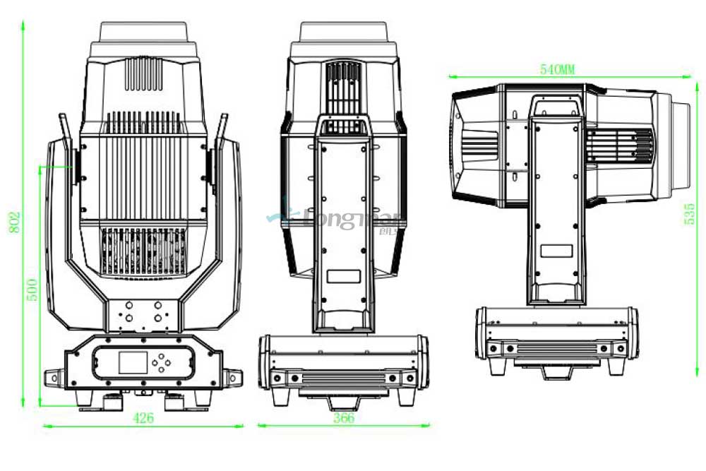 Waterproof moving head light with framing shutter, moving head beam light with framing system, Intelligent Moving Head with Gobo Cutting, Framing Moving Head Light