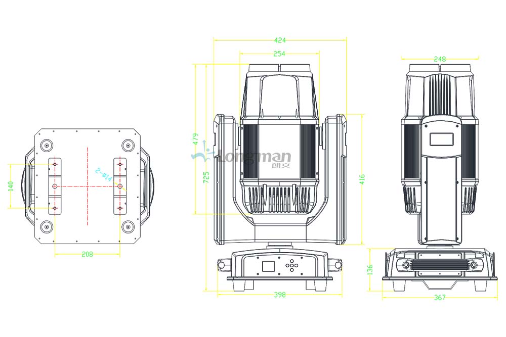 moving head light LED profile light, moving head beam light, beam spot wash hybrid moving light, moving beam spot wash bsw light